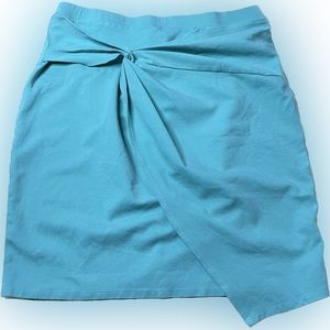 Iris Women's Straight Fit Faux Wrap Skirt